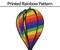 In the Breeze 0980 - Rainbow Swirl Hot Air Balloon Spinner - Outdoor Hanging Decoration
